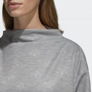 adidas Light Gray Sweatshirt Top